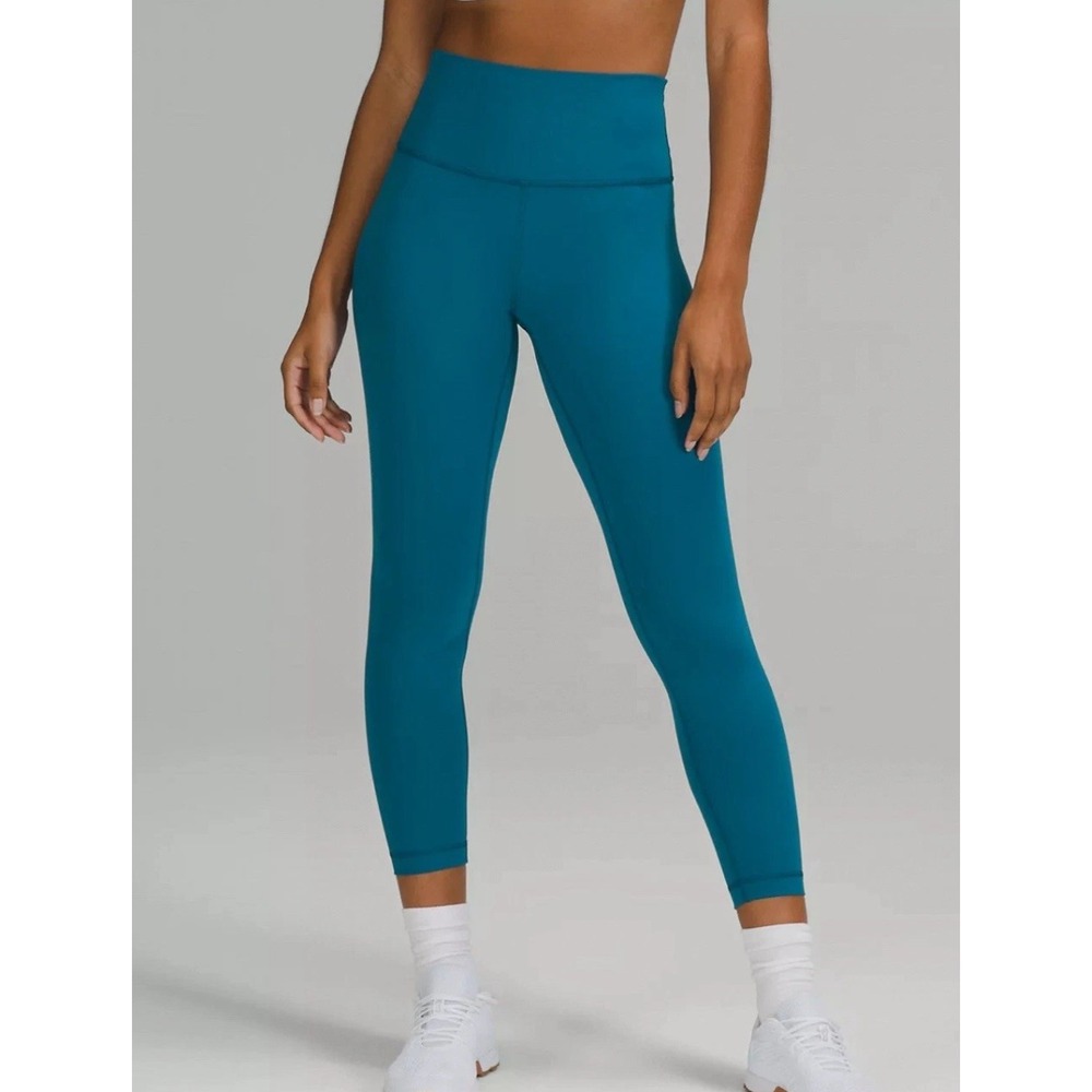 Lululemon Wunder Train HR Tight 25 Women's 4 Blue Everlux Leggings NWOT